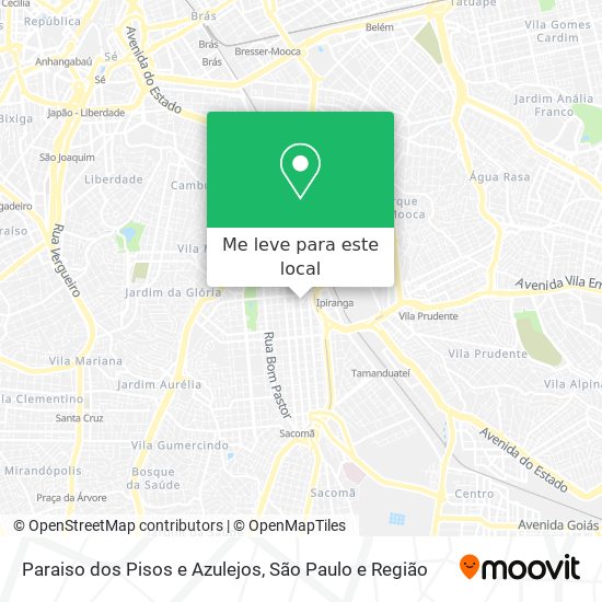 Paraiso dos Pisos e Azulejos mapa