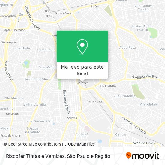 Riscofer Tintas e Vernizes mapa