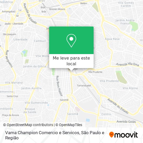 Vama Champion Comercio e Servicos mapa