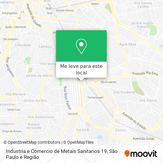 Industria e Comercio de Metais Sanitarios 19 mapa