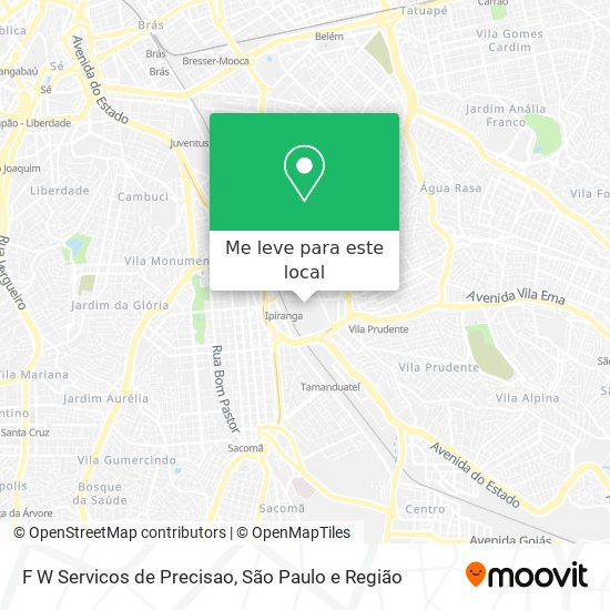 F W Servicos de Precisao mapa