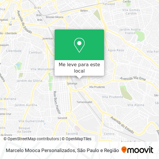 Marcelo Mooca Personalizados mapa