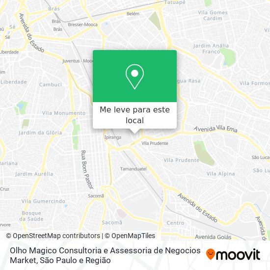 Olho Magico Consultoria e Assessoria de Negocios Market mapa