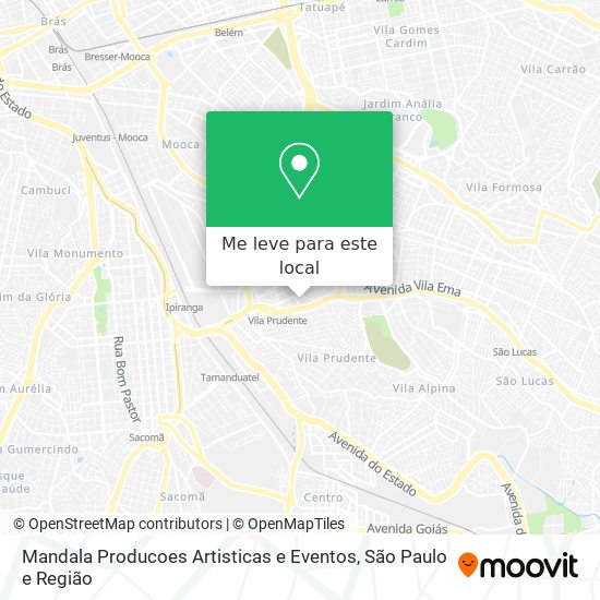 Mandala Producoes Artisticas e Eventos mapa