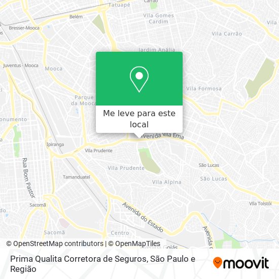 Prima Qualita Corretora de Seguros mapa