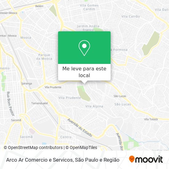 Arco Ar Comercio e Servicos mapa