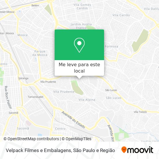 Velpack Filmes e Embalagens mapa