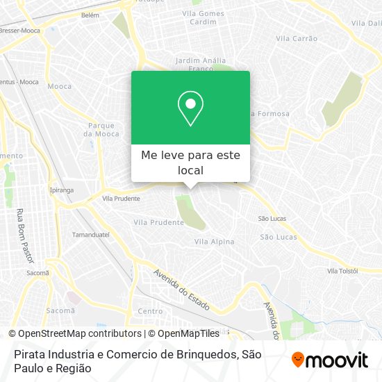 Pirata Industria e Comercio de Brinquedos mapa