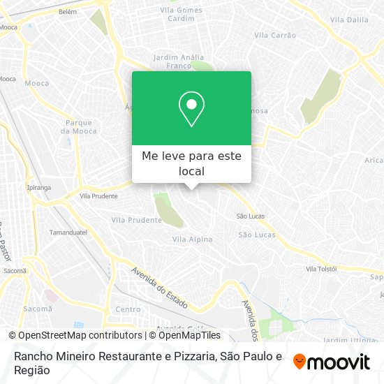 Rancho Mineiro Restaurante e Pizzaria mapa