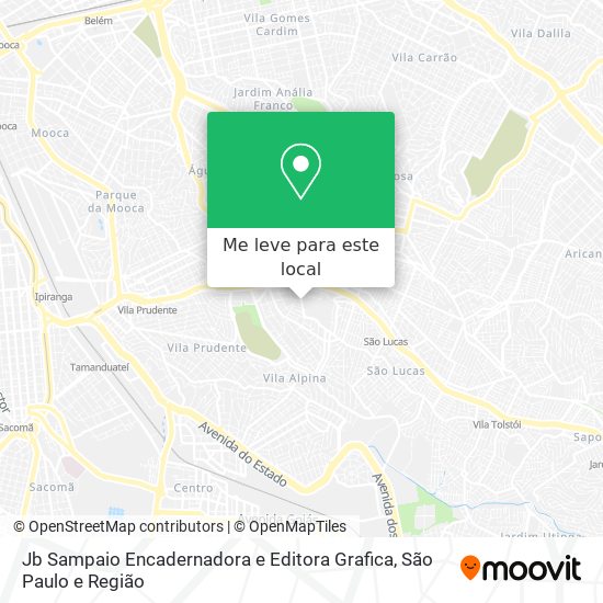 Jb Sampaio Encadernadora e Editora Grafica mapa