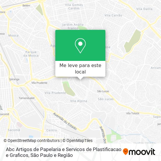 Abc Artigos de Papelaria e Servicos de Plastificacao e Graficos mapa