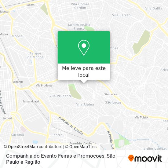 Companhia do Evento Feiras e Promocoes mapa