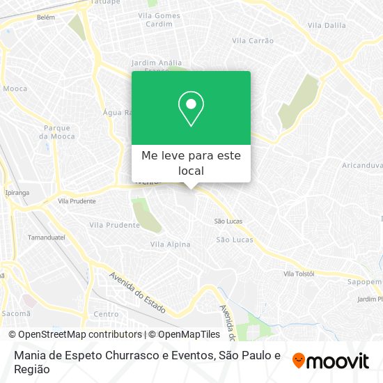 Mania de Espeto Churrasco e Eventos mapa