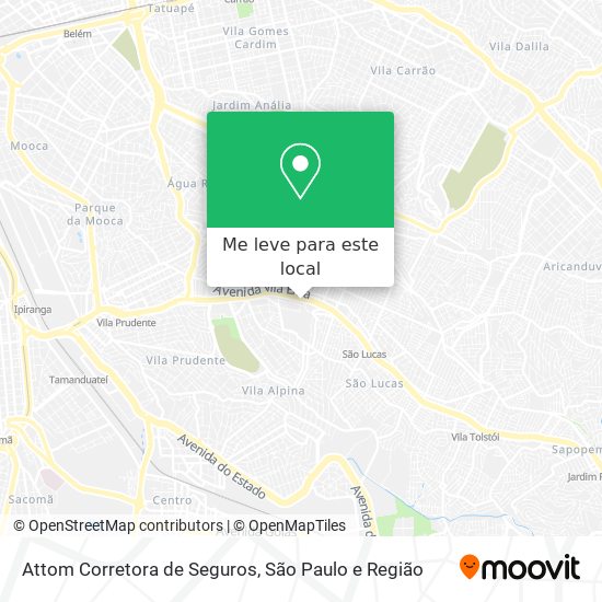 Attom Corretora de Seguros mapa