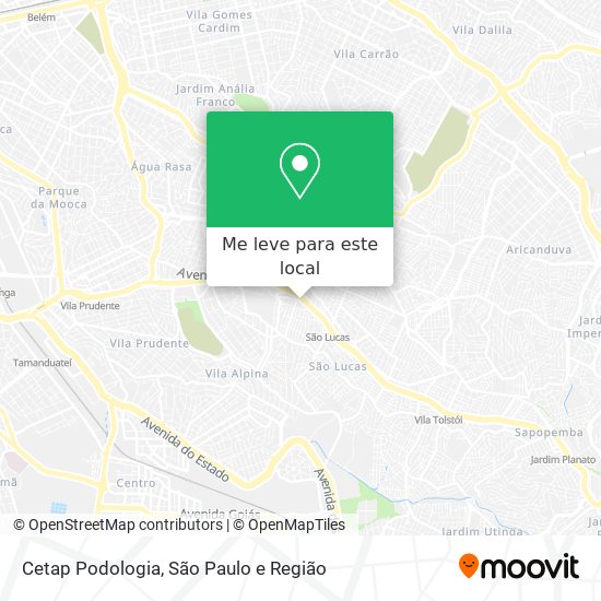 Cetap Podologia mapa