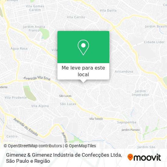 Gimenez & Gimenez Indústria de Confecções Ltda mapa