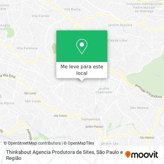 Thinkabout Agencia Produtora de Sites mapa