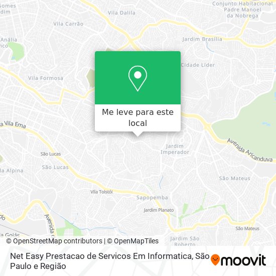 Net Easy Prestacao de Servicos Em Informatica mapa