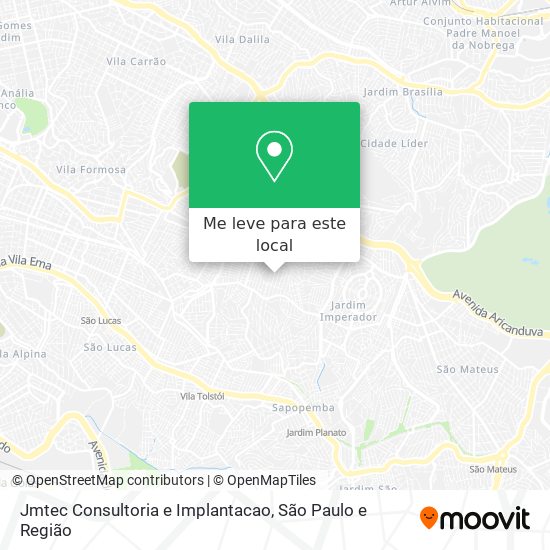 Jmtec Consultoria e Implantacao mapa