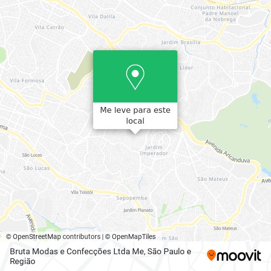 Bruta Modas e Confecções Ltda Me mapa