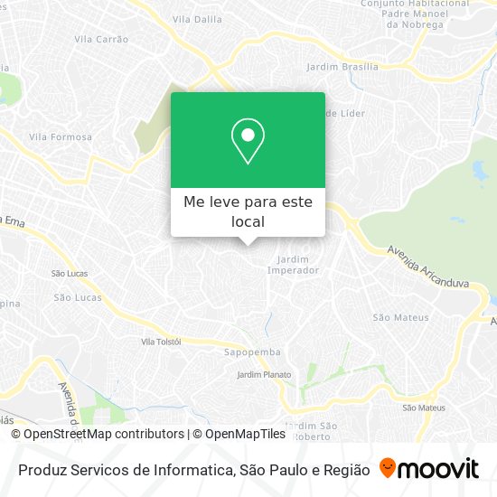 Produz Servicos de Informatica mapa