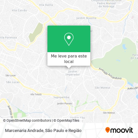 Marcenaria Andrade mapa