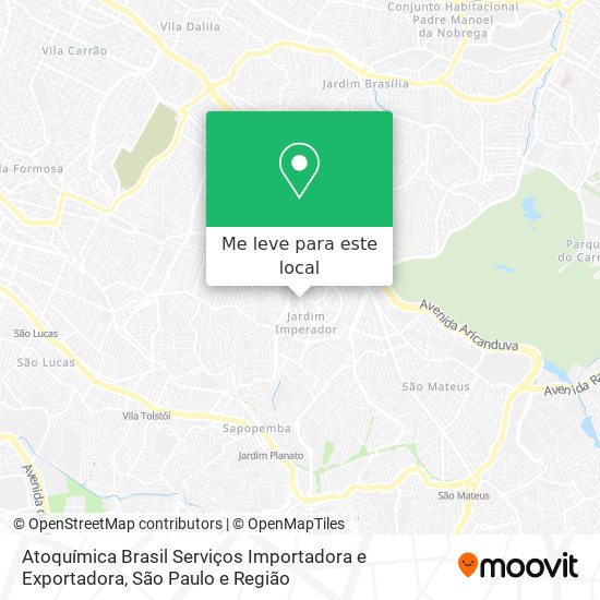 Atoquímica Brasil Serviços Importadora e Exportadora mapa