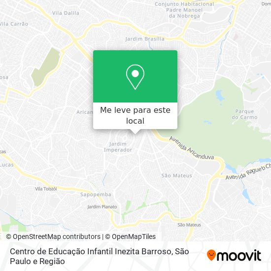 Centro de Educação Infantil Inezita Barroso mapa