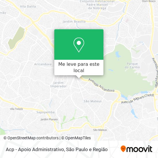 Acp - Apoio Administrativo mapa