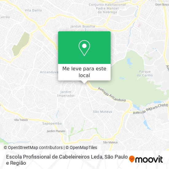Escola Profissional de Cabeleireiros Leda mapa