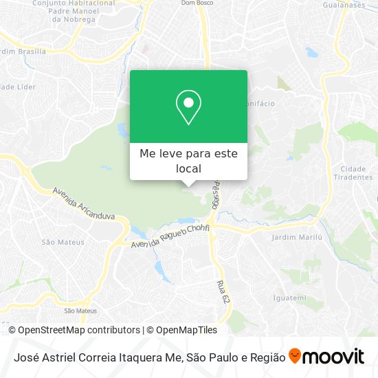 José Astriel Correia Itaquera Me mapa