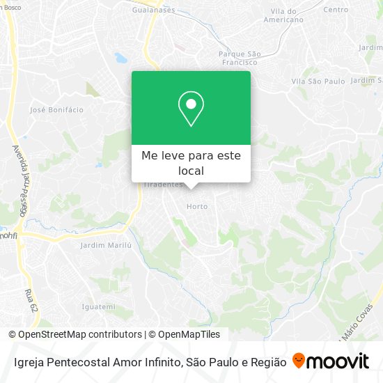 Igreja Pentecostal Amor Infinito mapa