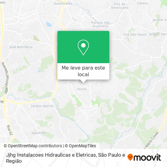 Jjhg Instalacoes Hidraulicas e Eletricas mapa