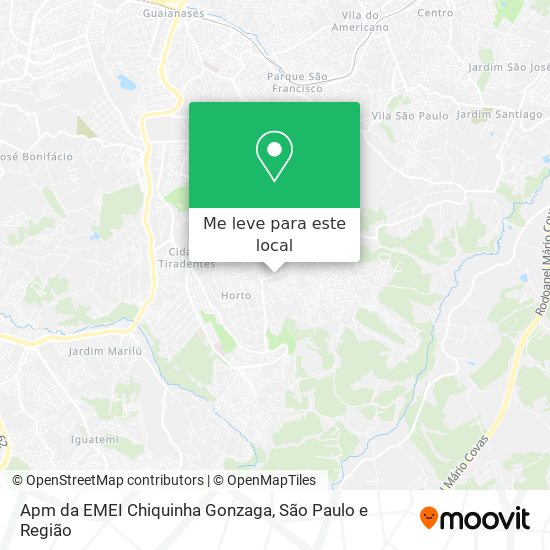 Apm da EMEI Chiquinha Gonzaga mapa