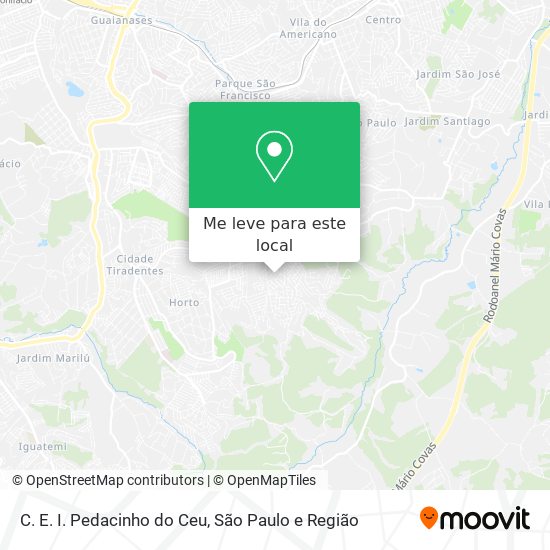 C. E. I. Pedacinho do Ceu mapa