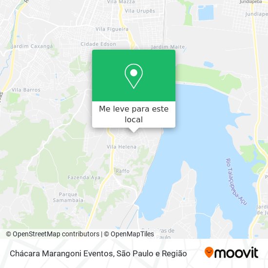 Chácara Marangoni Eventos mapa