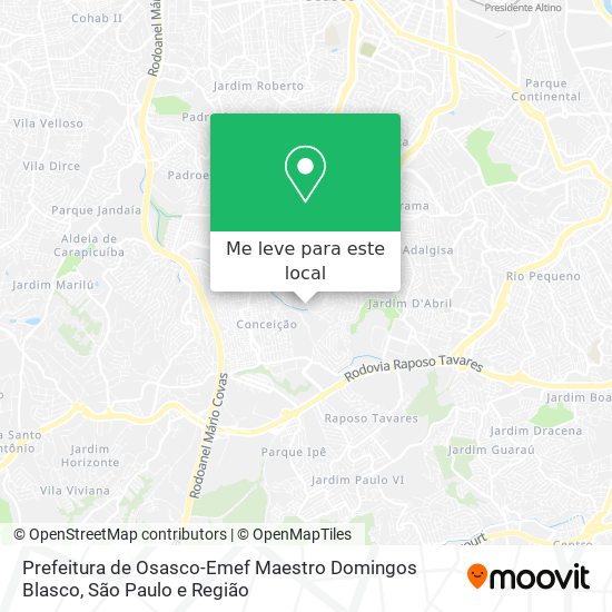 Prefeitura de Osasco-Emef Maestro Domingos Blasco mapa