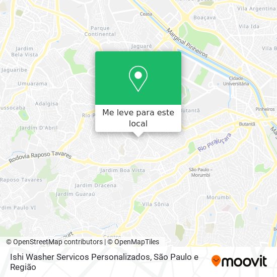 Ishi Washer Servicos Personalizados mapa