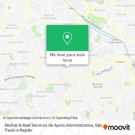 Molnar & Ruel Servicos de Apoio Administrativo mapa