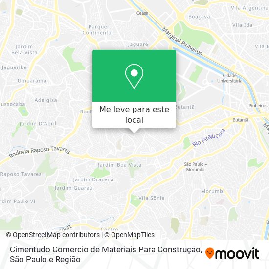 Cimentudo Comércio de Materiais Para Construção mapa