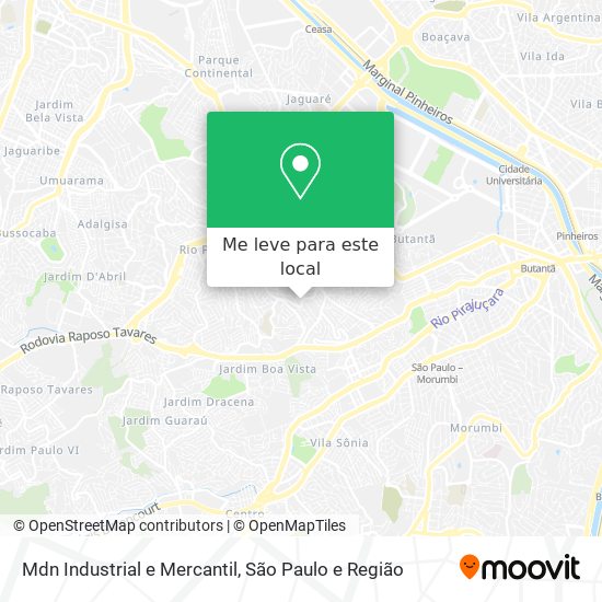 Mdn Industrial e Mercantil mapa