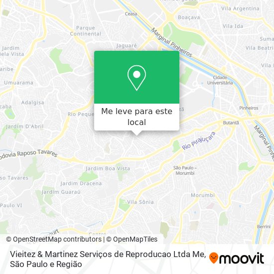 Vieitez & Martinez Serviços de Reproducao Ltda Me mapa