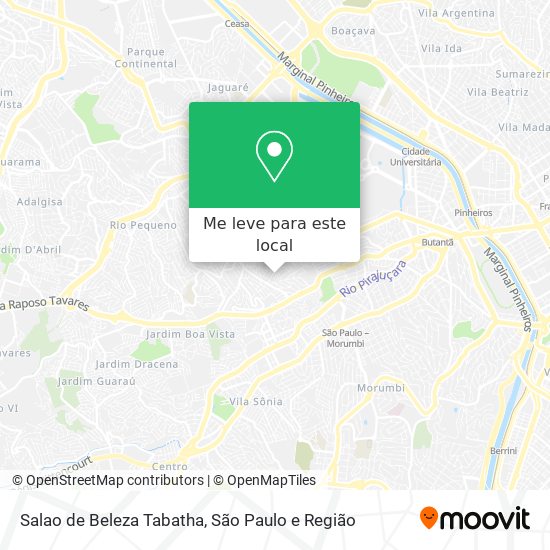 Salao de Beleza Tabatha mapa