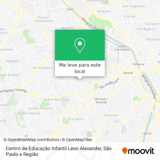 Centro de Educação Infantil Leon Alexander mapa