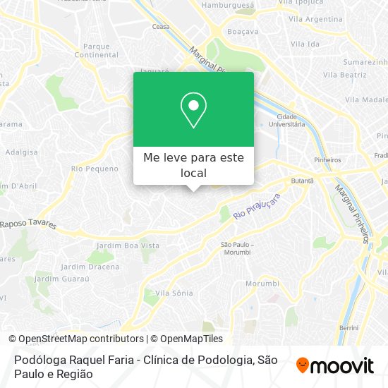 Podóloga Raquel Faria - Clínica de Podologia mapa