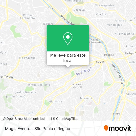 Magia Eventos mapa