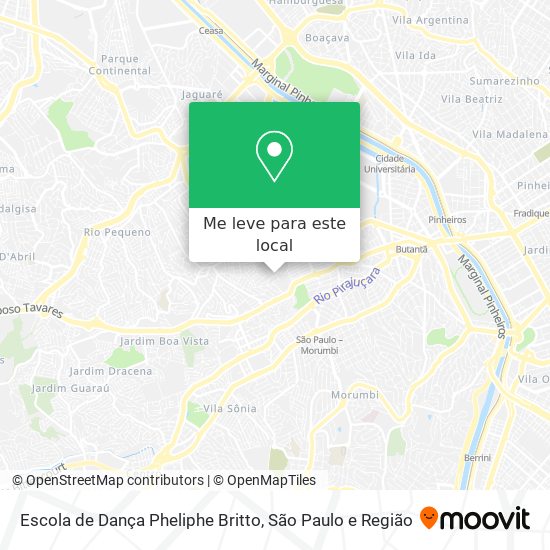 Escola de Dança Pheliphe Britto mapa