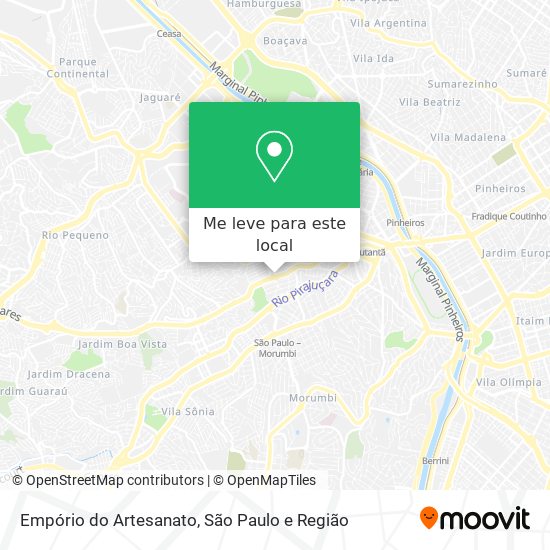 Empório do Artesanato mapa