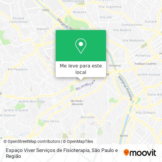 Espaço Viver Serviços de Físioterapia mapa