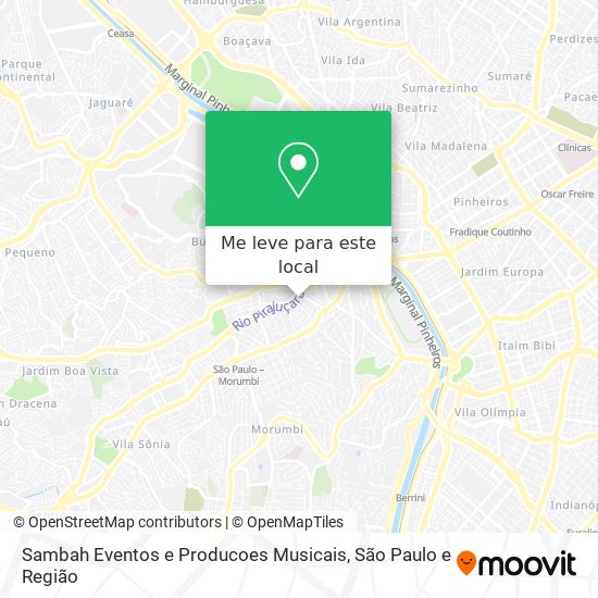 Sambah Eventos e Producoes Musicais mapa